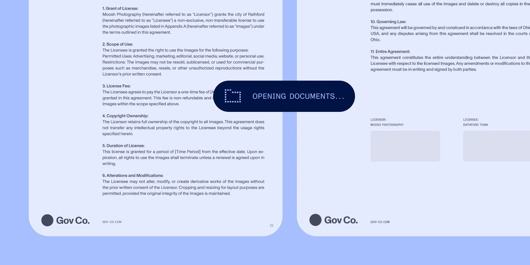 Matter documents opened in the workspace alongside the task.