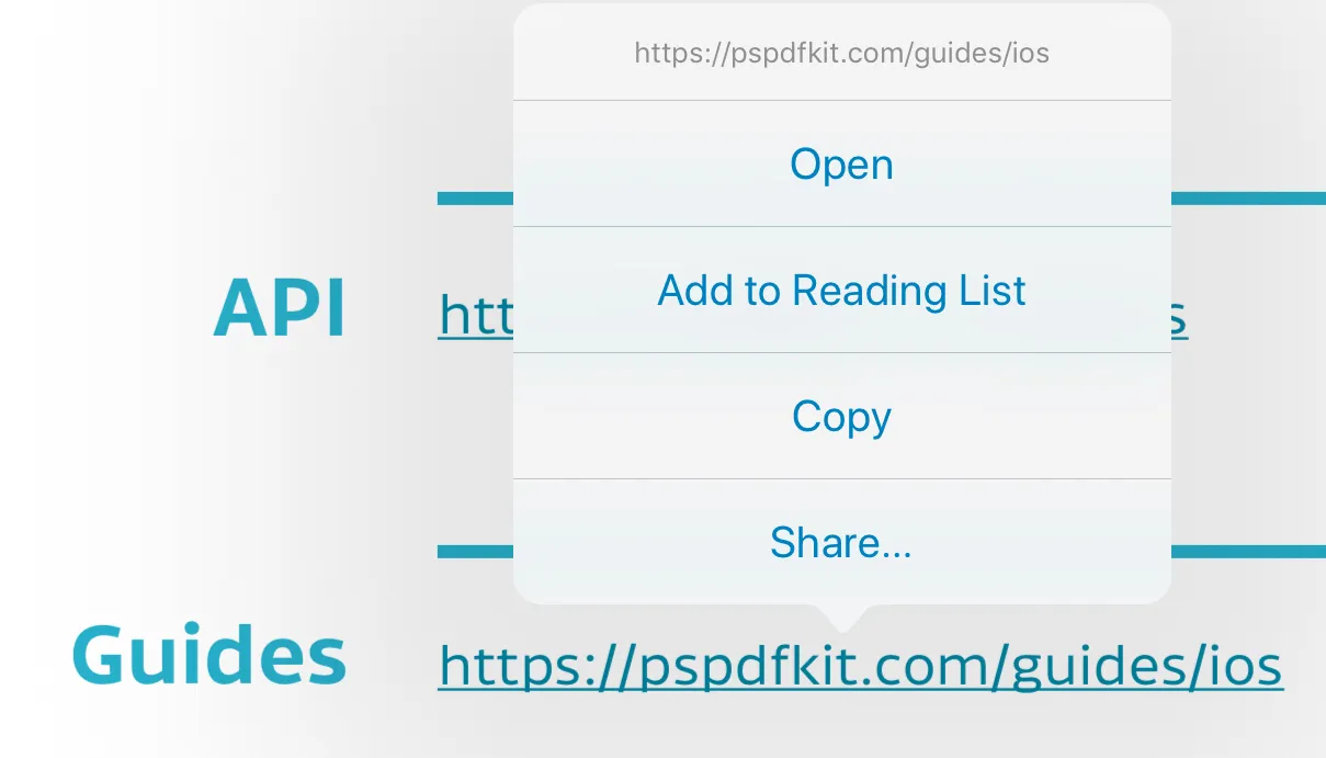Link Options