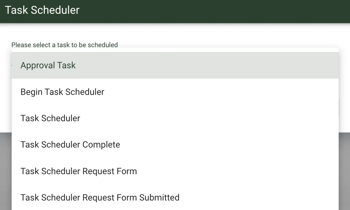 Task Scheduler configuration dialog showing the list of tasks