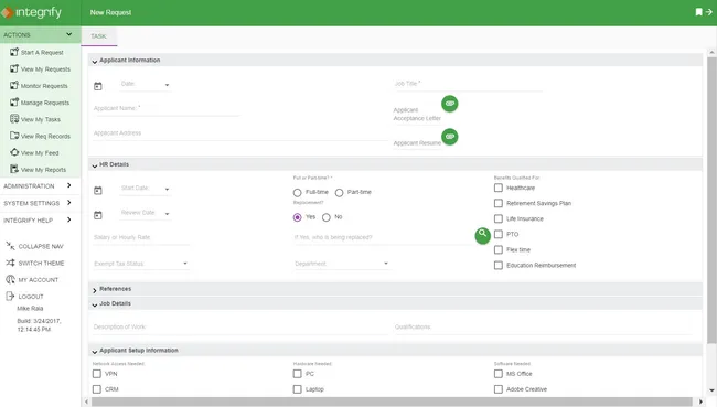 request form example