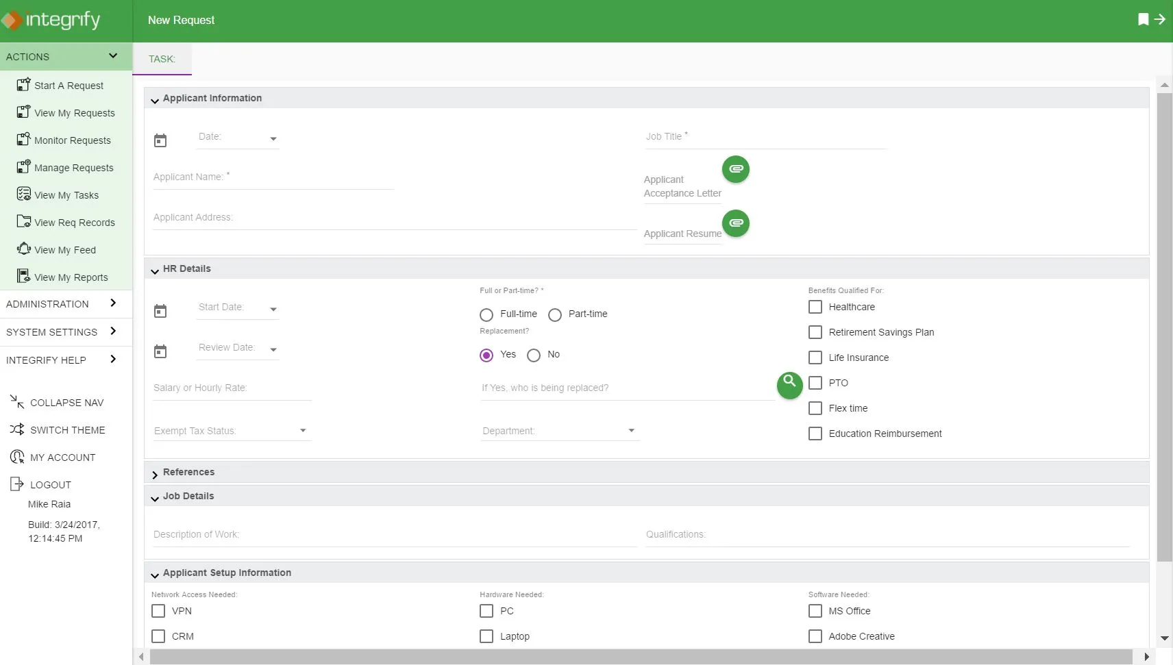 request form example