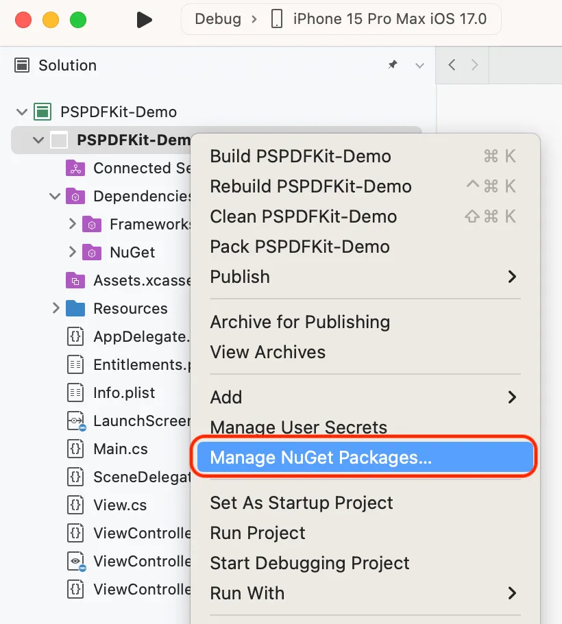 Add nuget package using NuGet manager