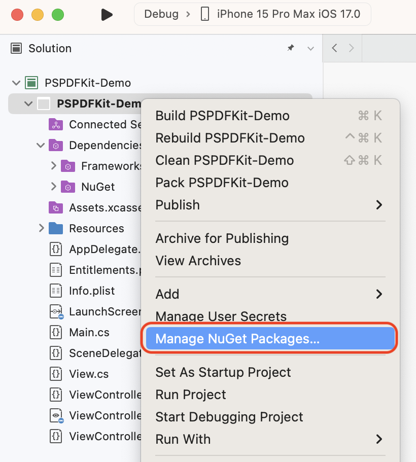 Add nuget package using NuGet manager