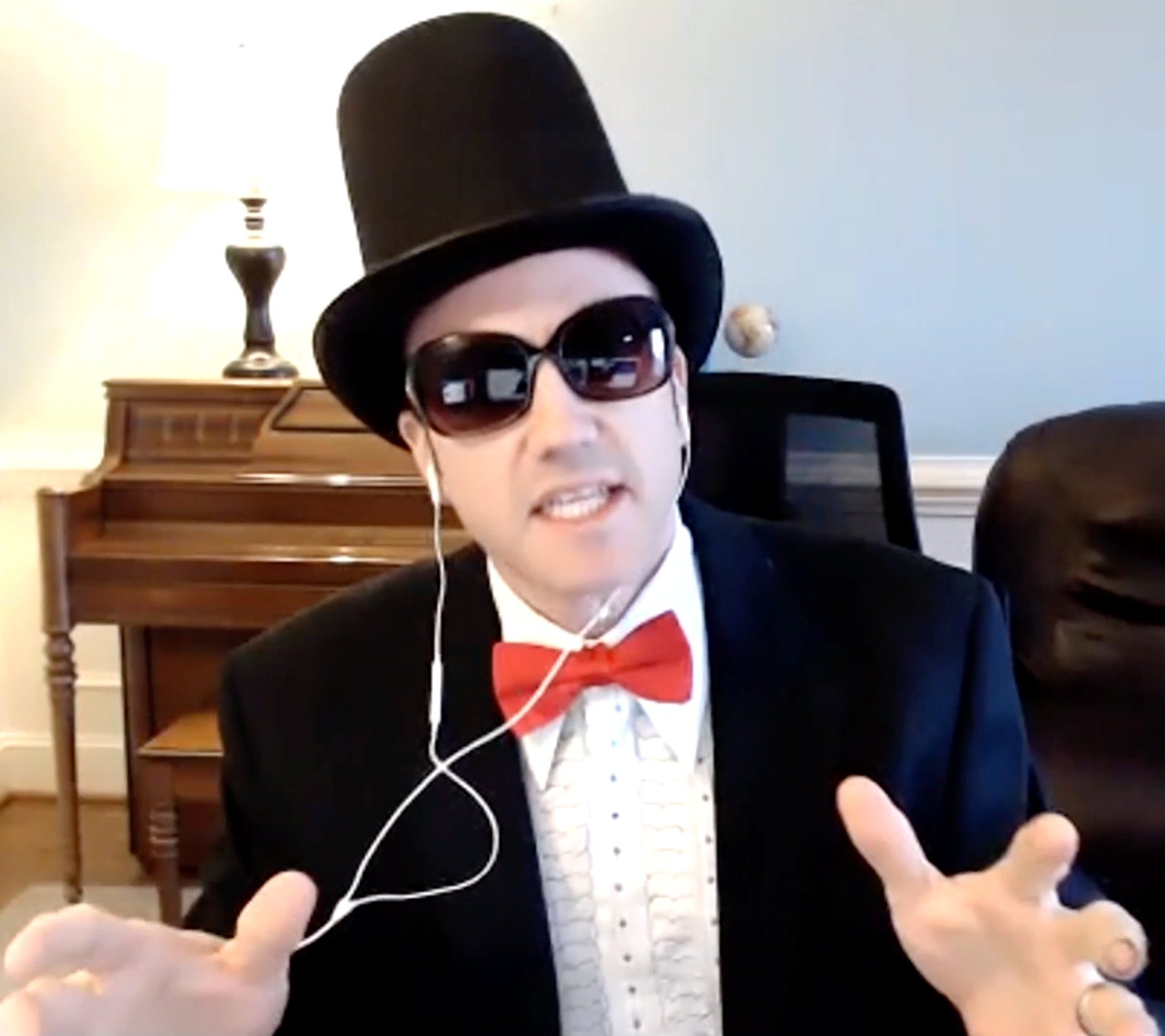 Picture of Sam emceeing