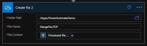 merge document action