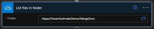 list files in folder