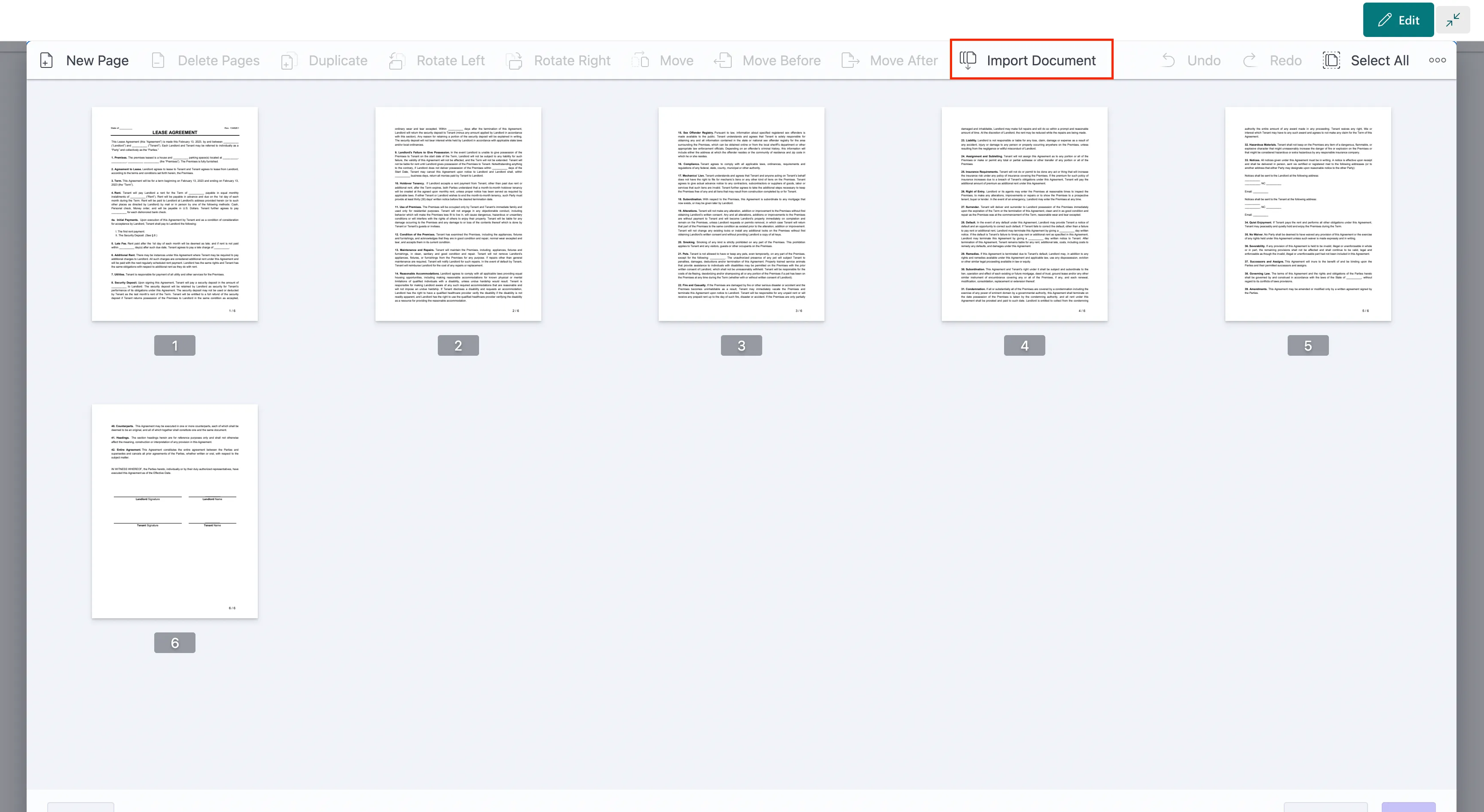Combine PDF files
