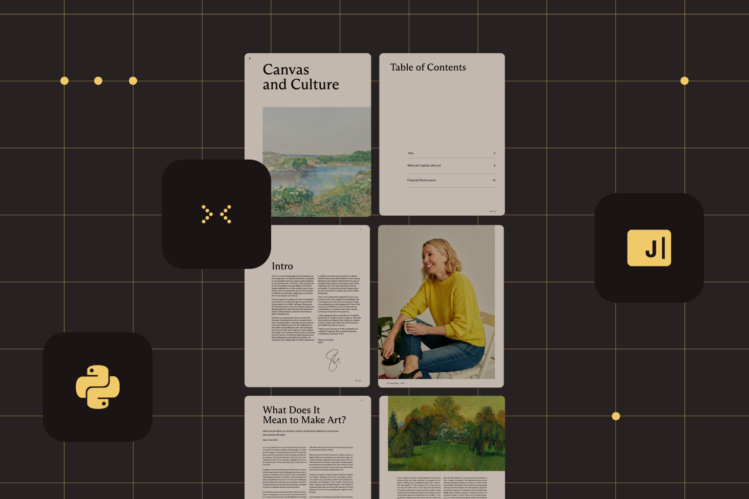 Illustration of PDF merging in the Python and Java SDKs