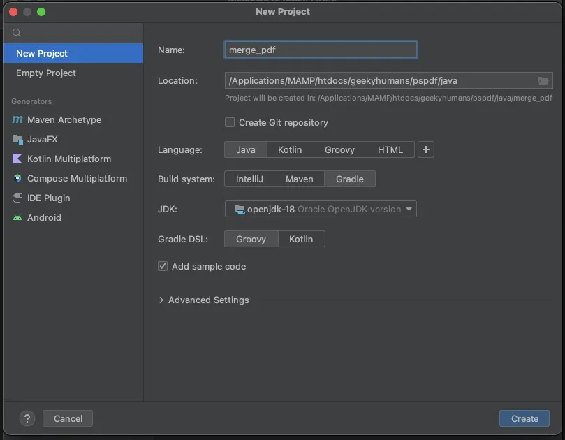 Merge PDFs Java API