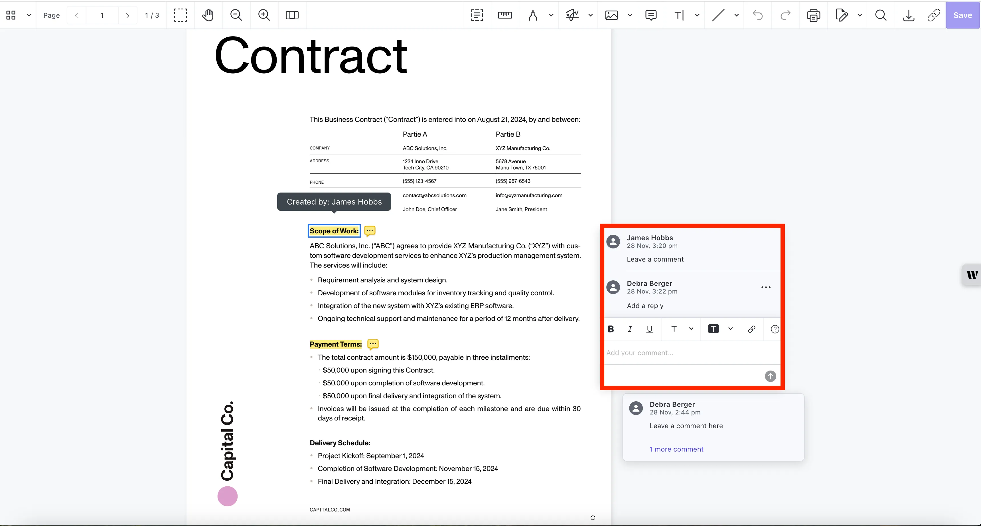 co-authoring support