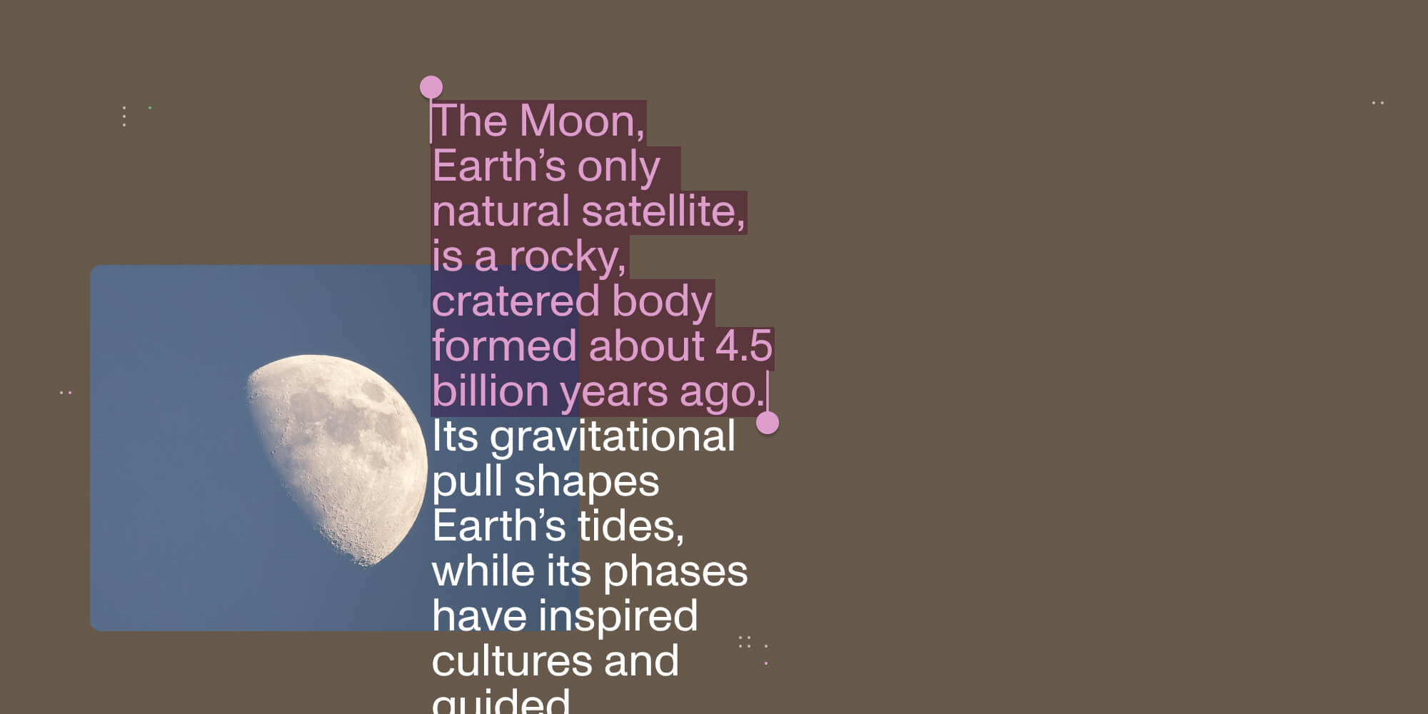 Native system text selection features