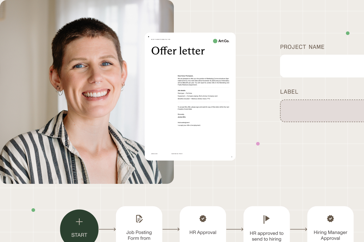 Document-heavy workflow illustration