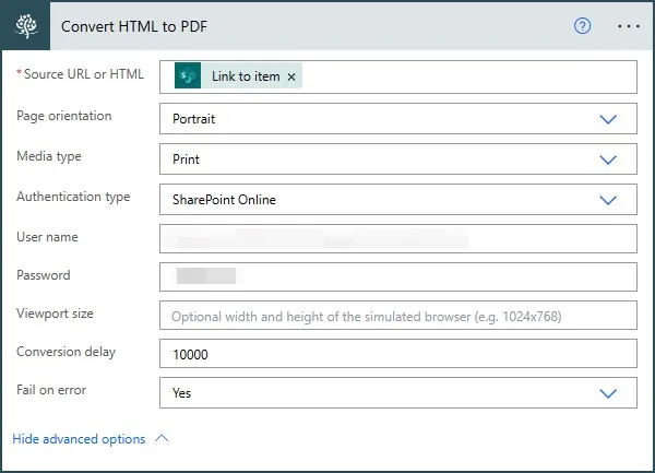convert html to pdf