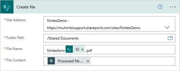 create file