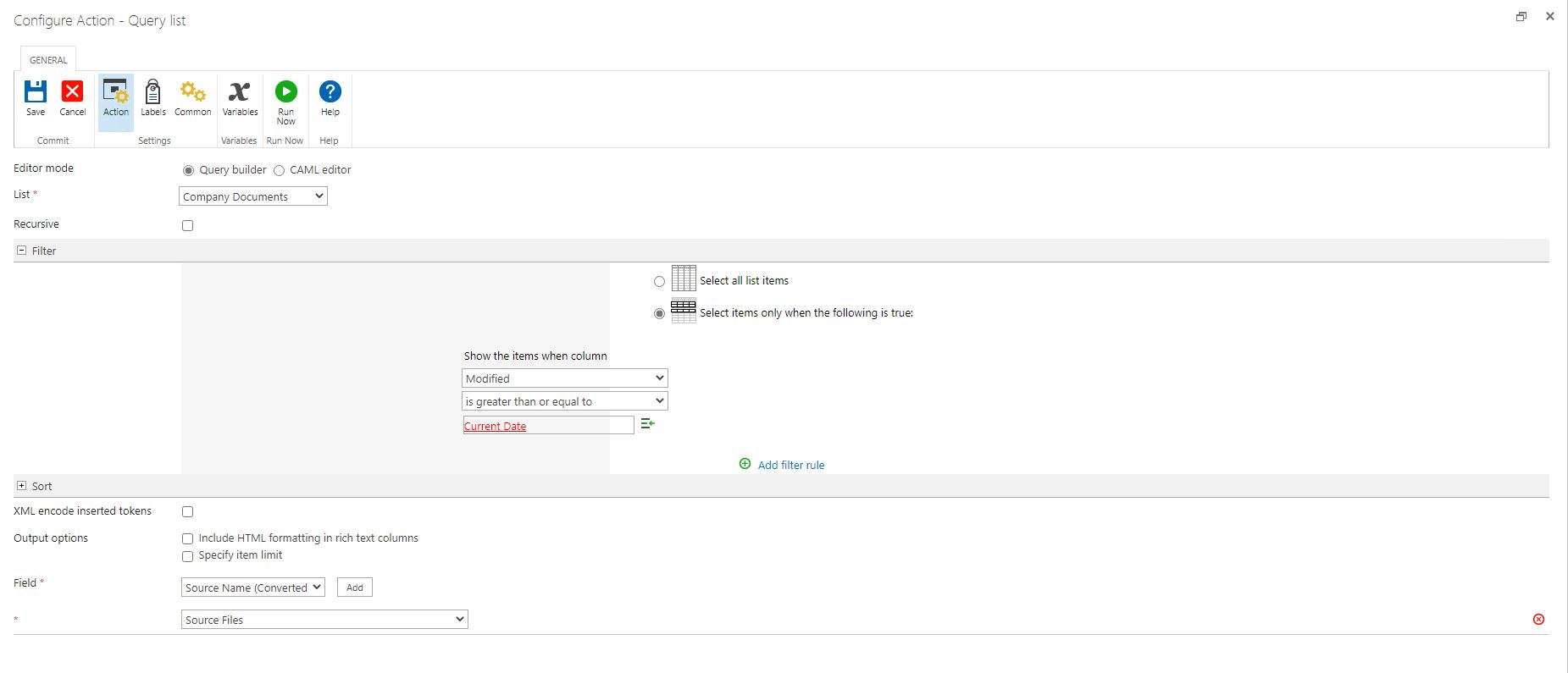 add workflow actions