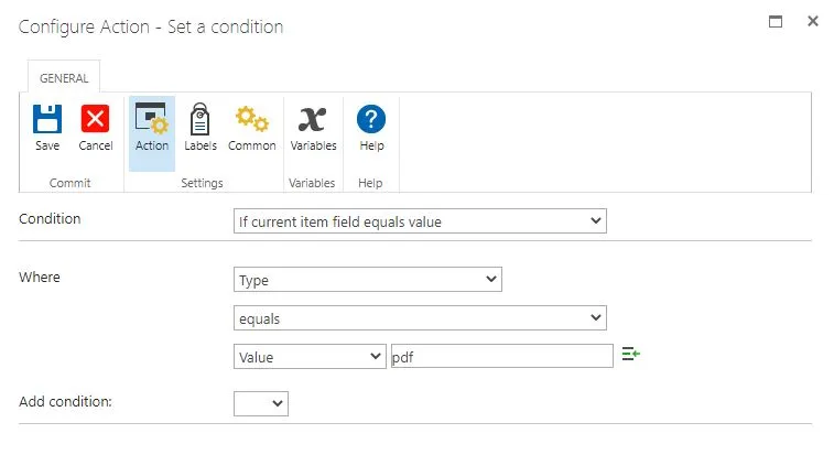 file type equals pdf
