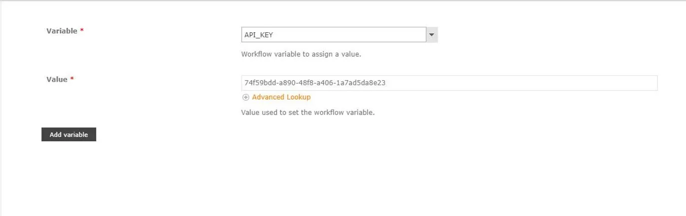 set api key