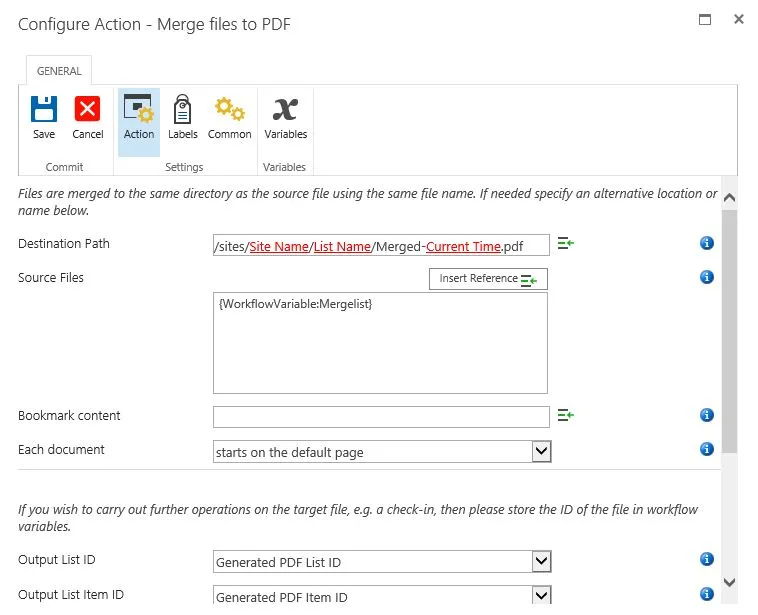 merge document