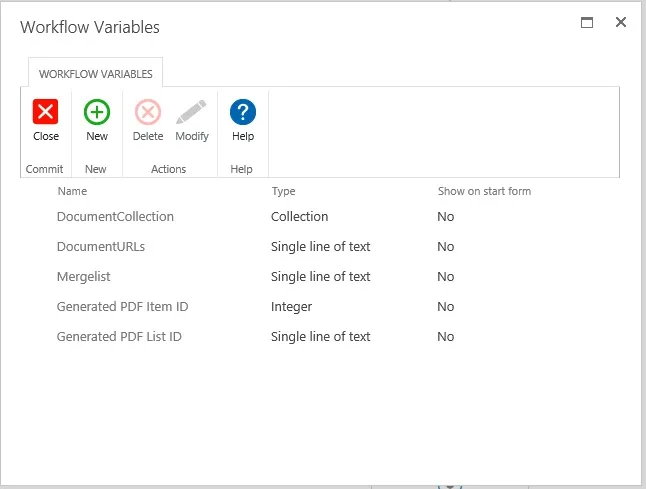 create new workflow