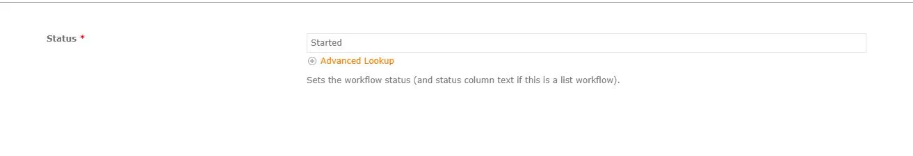 set workflow status