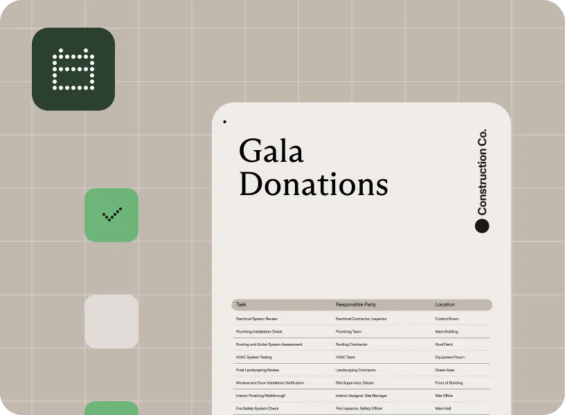 Event planning and management