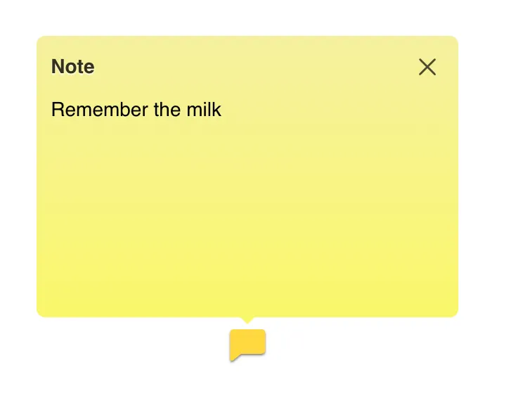 note annotation