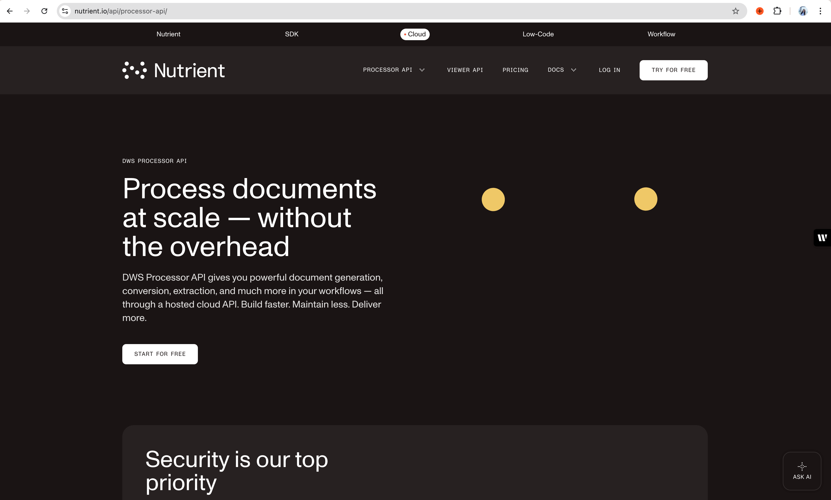 DWS PDF Generator API
