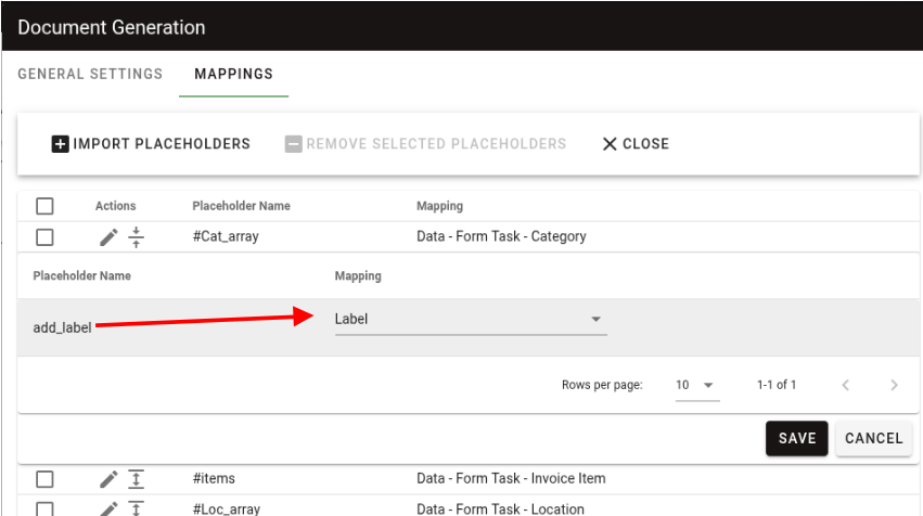 Select list mapping options showing text display vs graphical representation