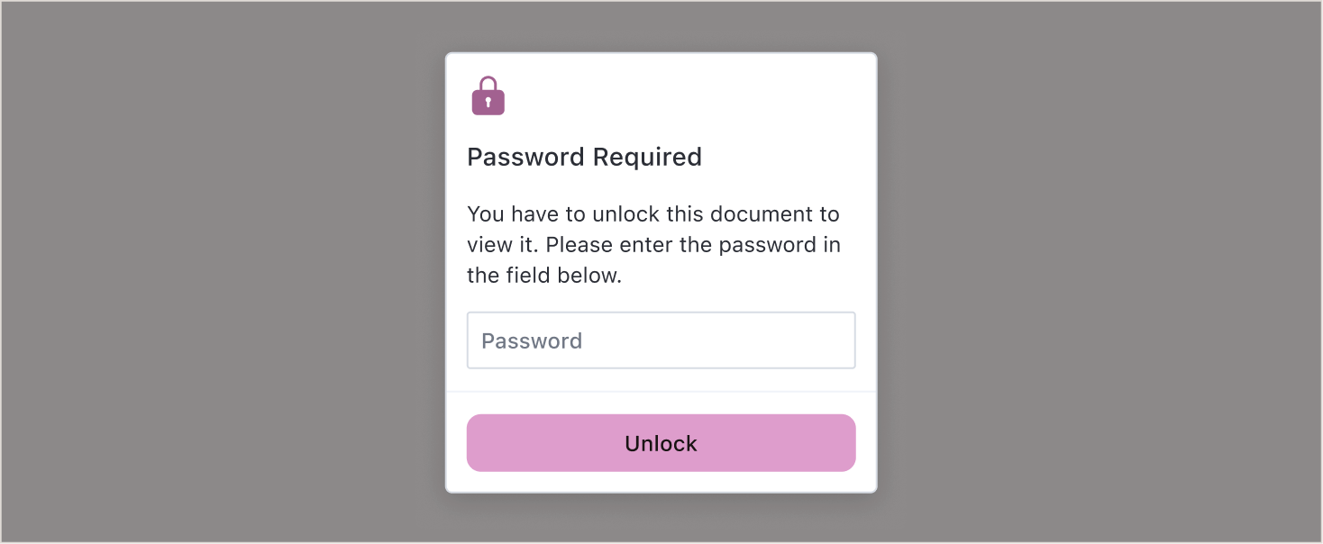 Password Prompt