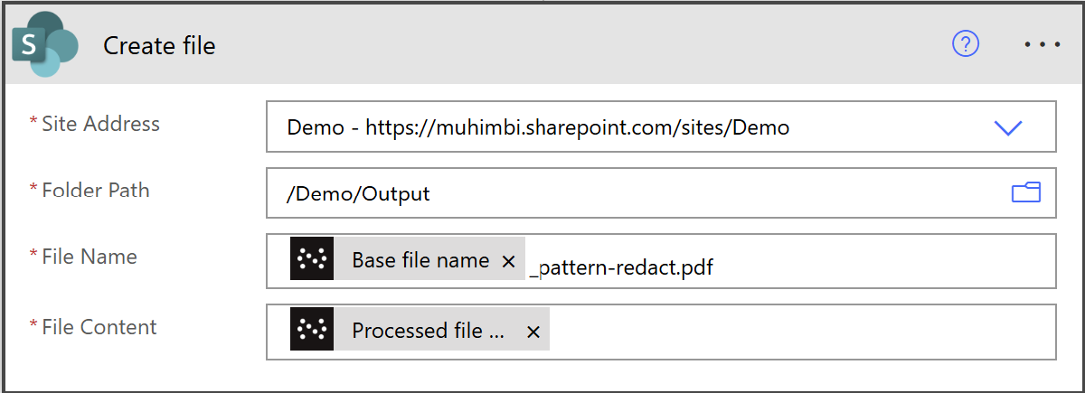 Create redacted file