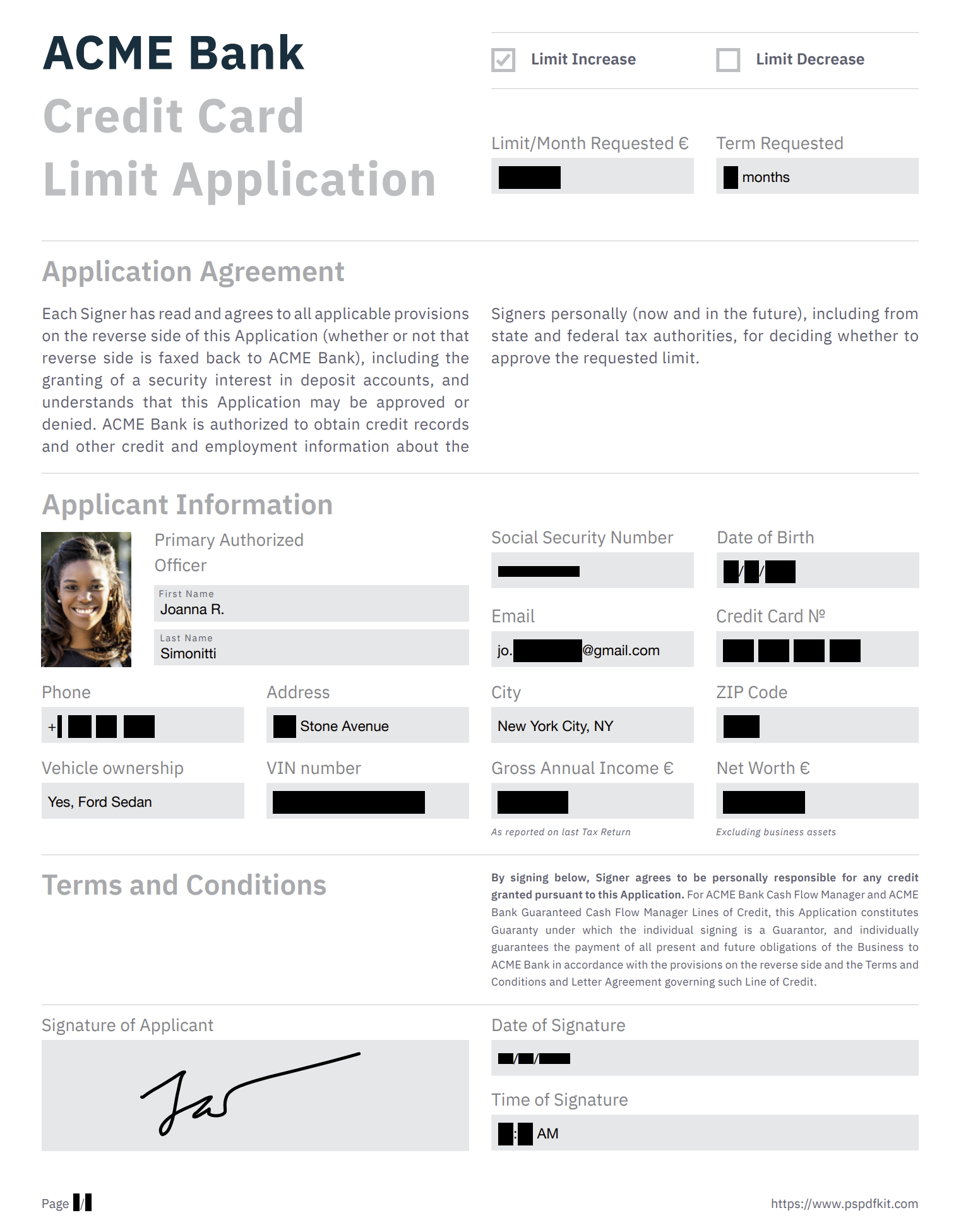 Pattern redaction output