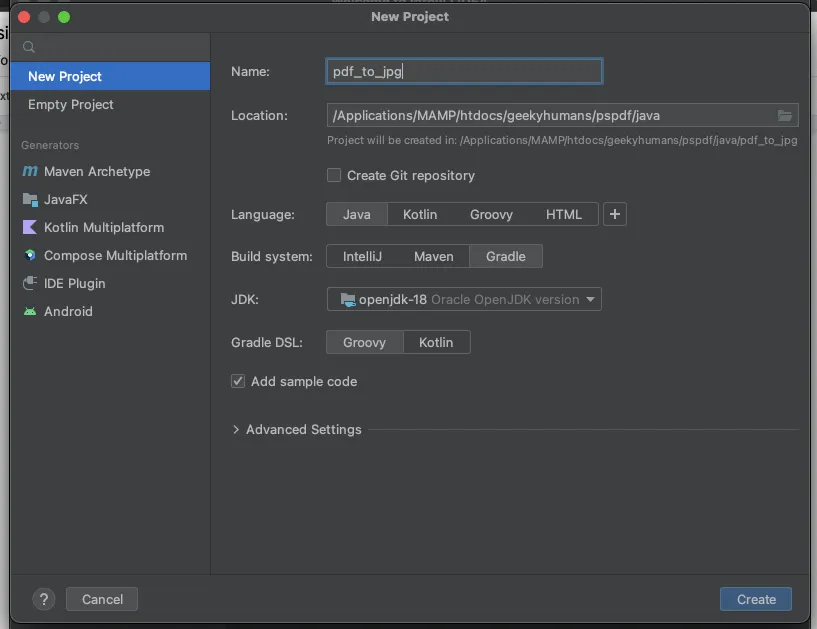PDF to JPG Java API
