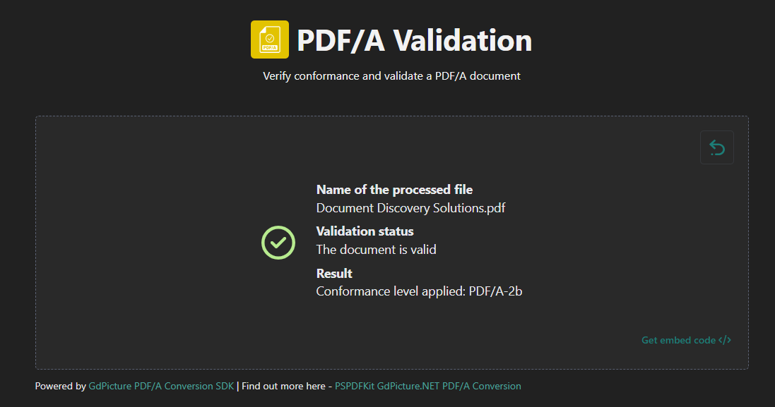 PDF/A validation