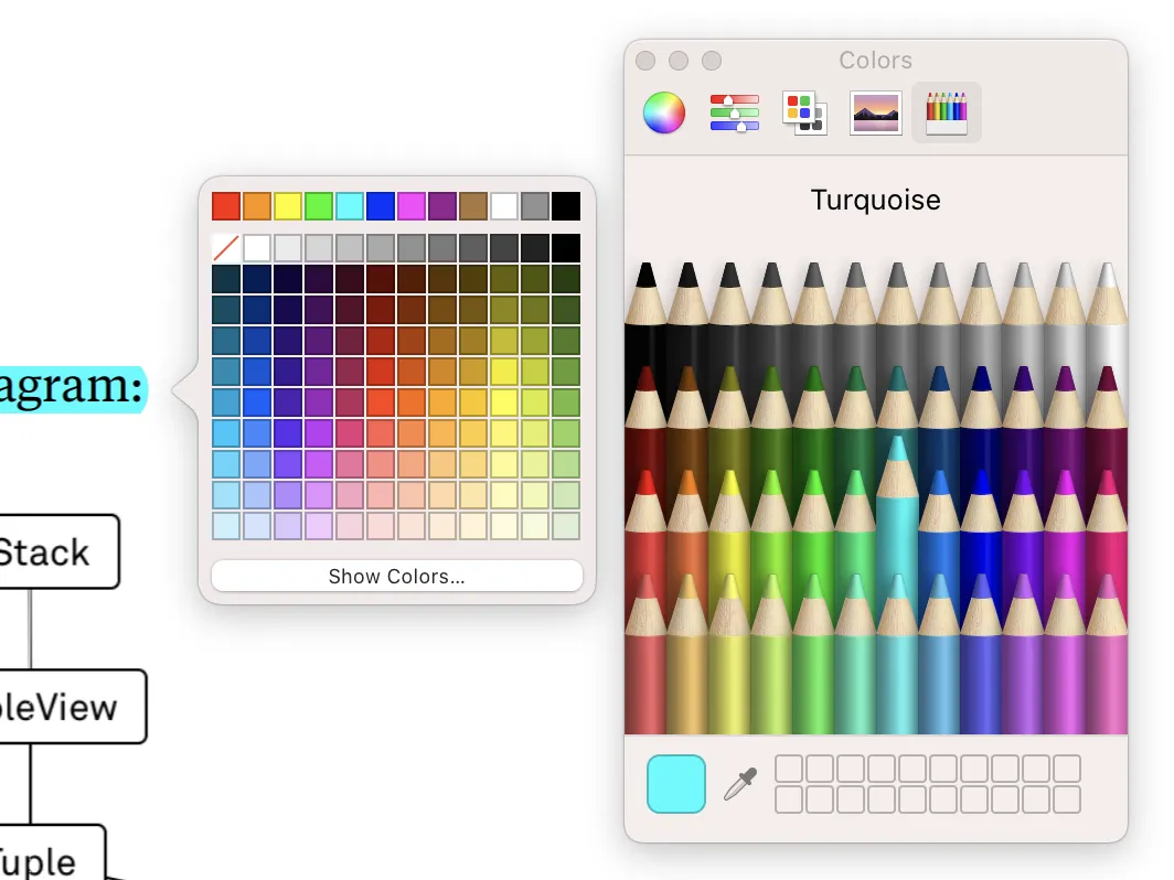 Color Picker on Mac Catalyst in Big Sur with external Picker
