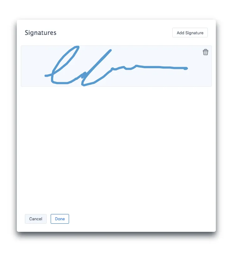 Signature Picker Signature Picker