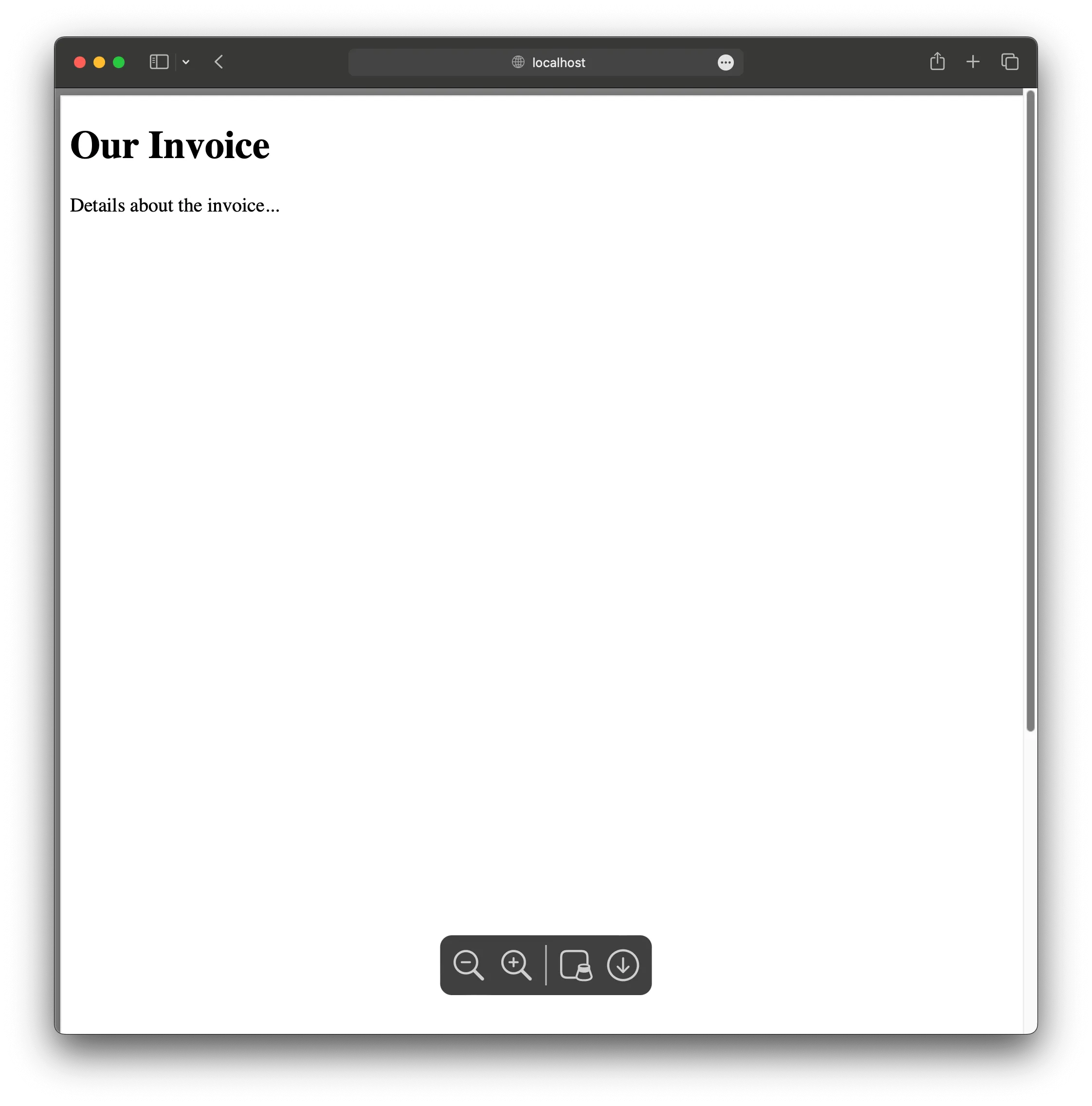 Playwright converting an HTML page to PDF server-side in Node.js — browser output