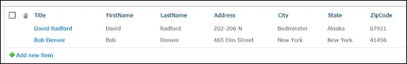 sharepoint list