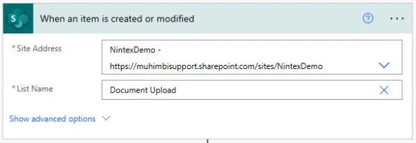 Creating a new flow in Power Automate
