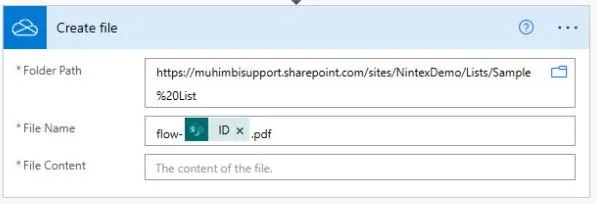 Create a file