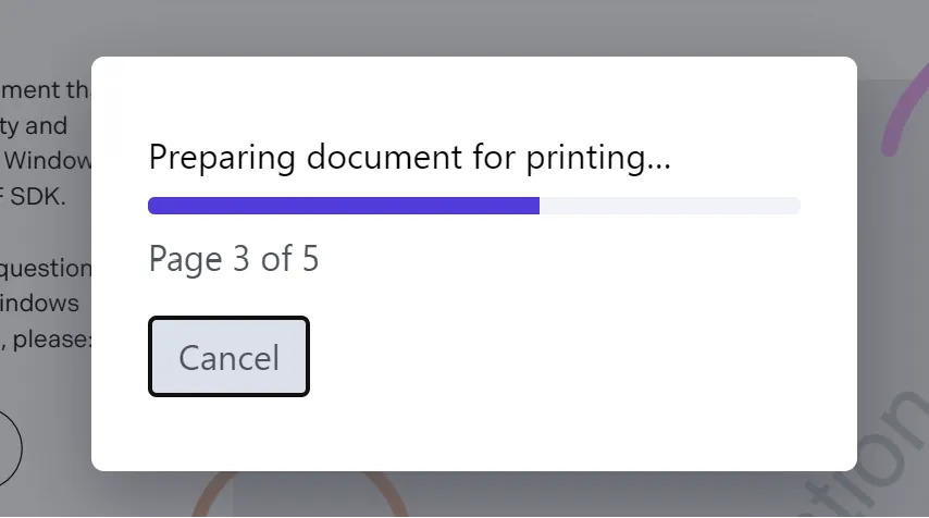 Preparing popup