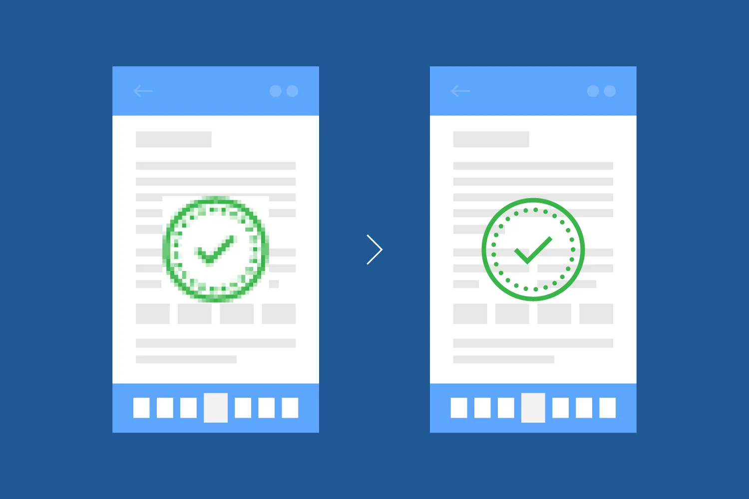 Featured image for article: Use vector stamps instead of blurry shapes