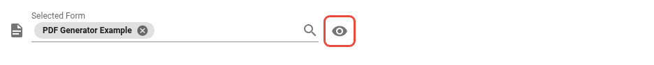 Form preview button in configuration dialog