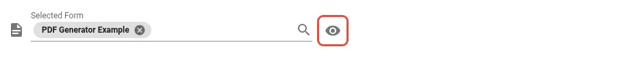 Form preview button in configuration dialog