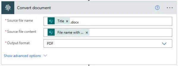 Converting to PDF
