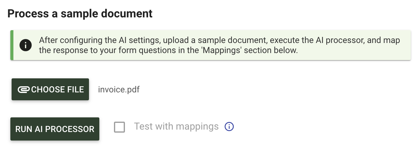 Process sample document