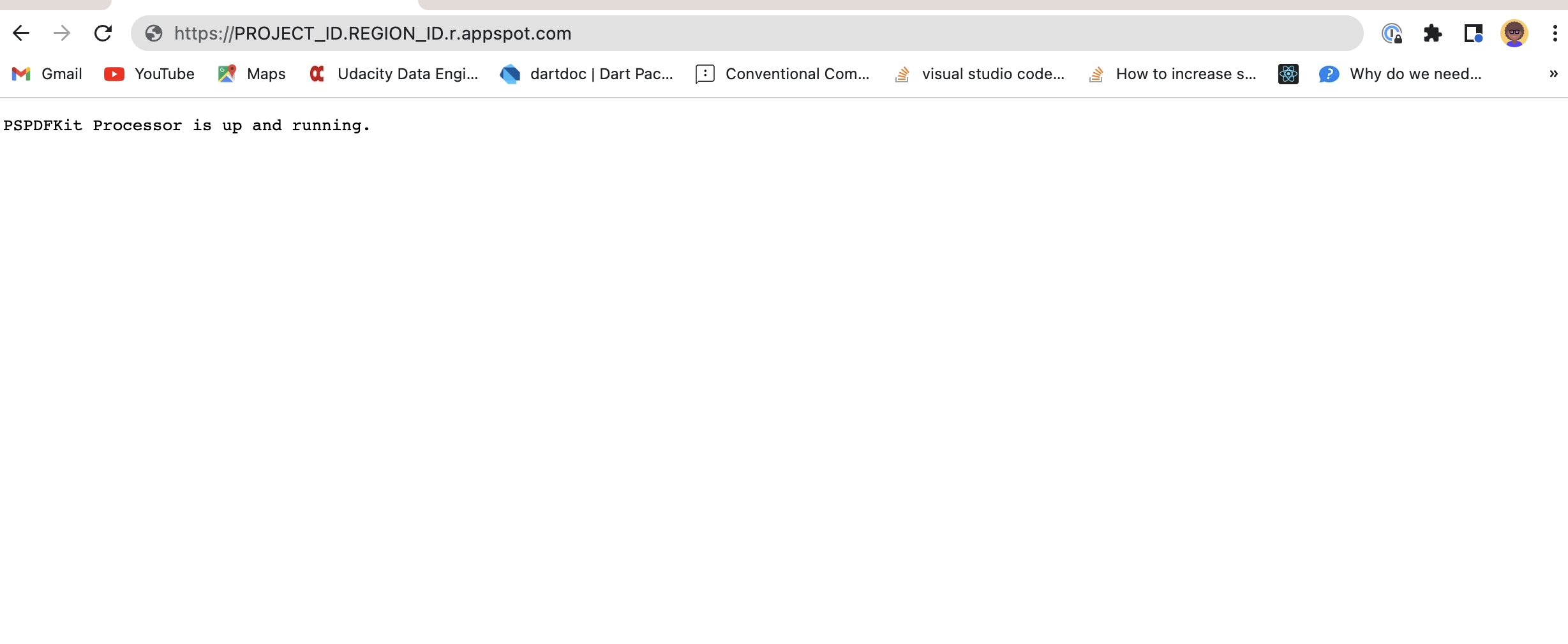 PSPDFKit Processor is running in the browser