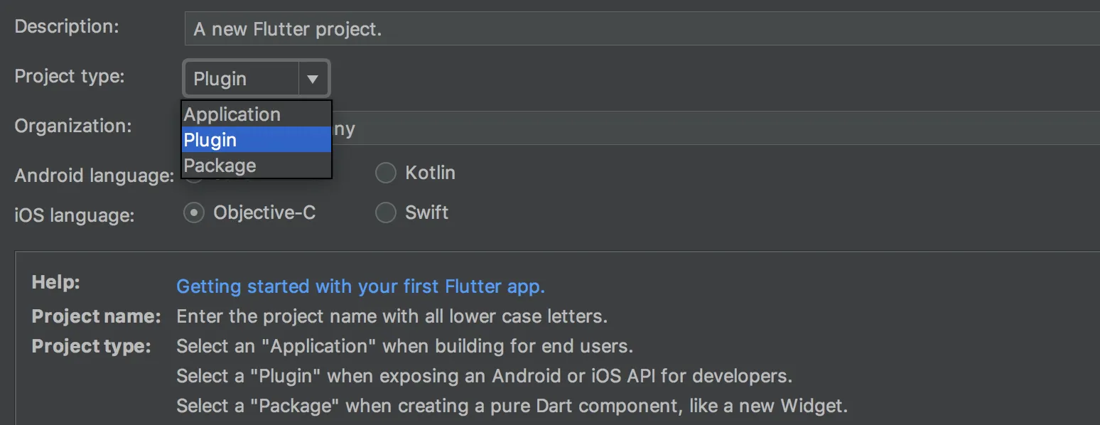 Project type plugin