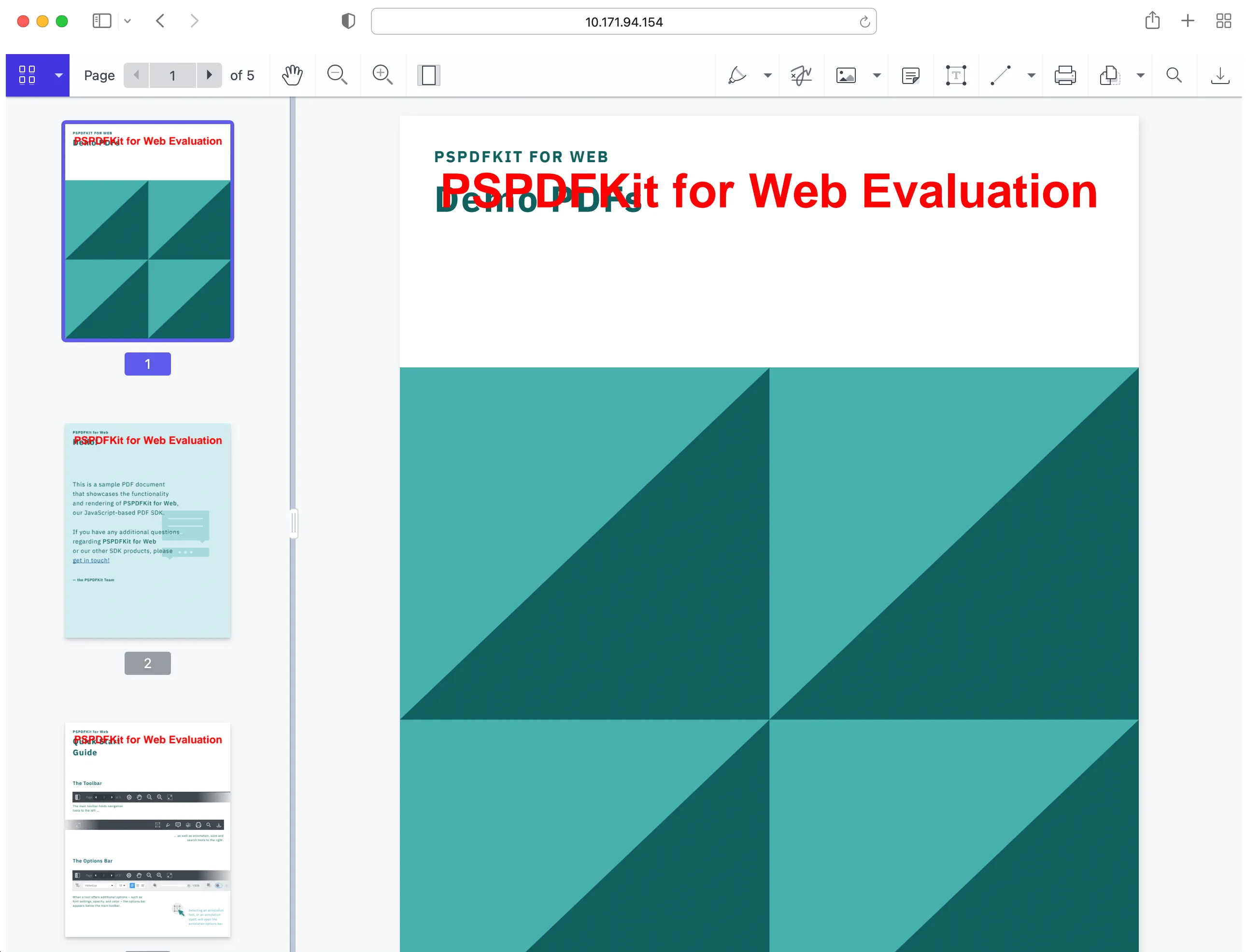 pspdfkit demo