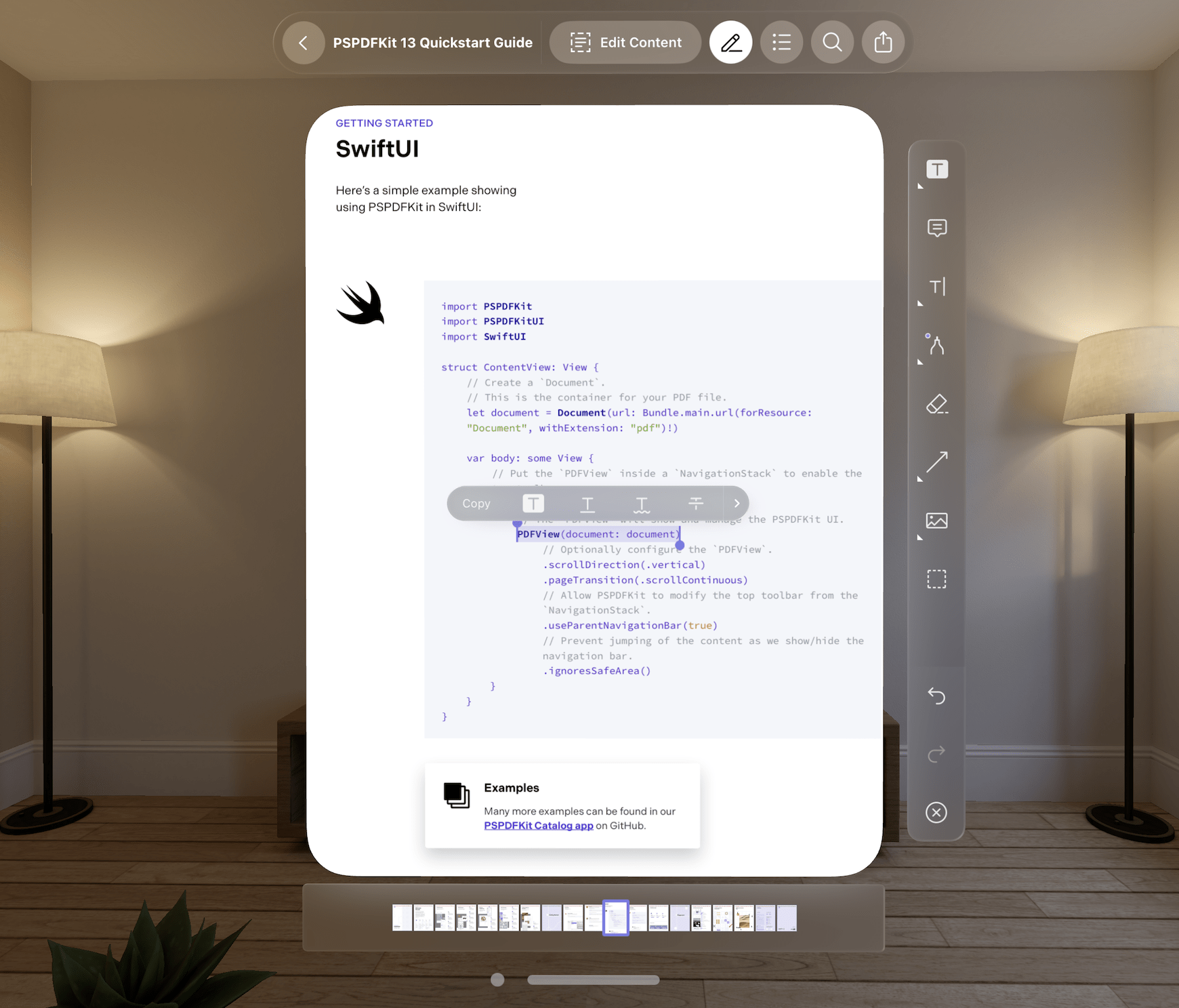 PSPDFKit for visionOS