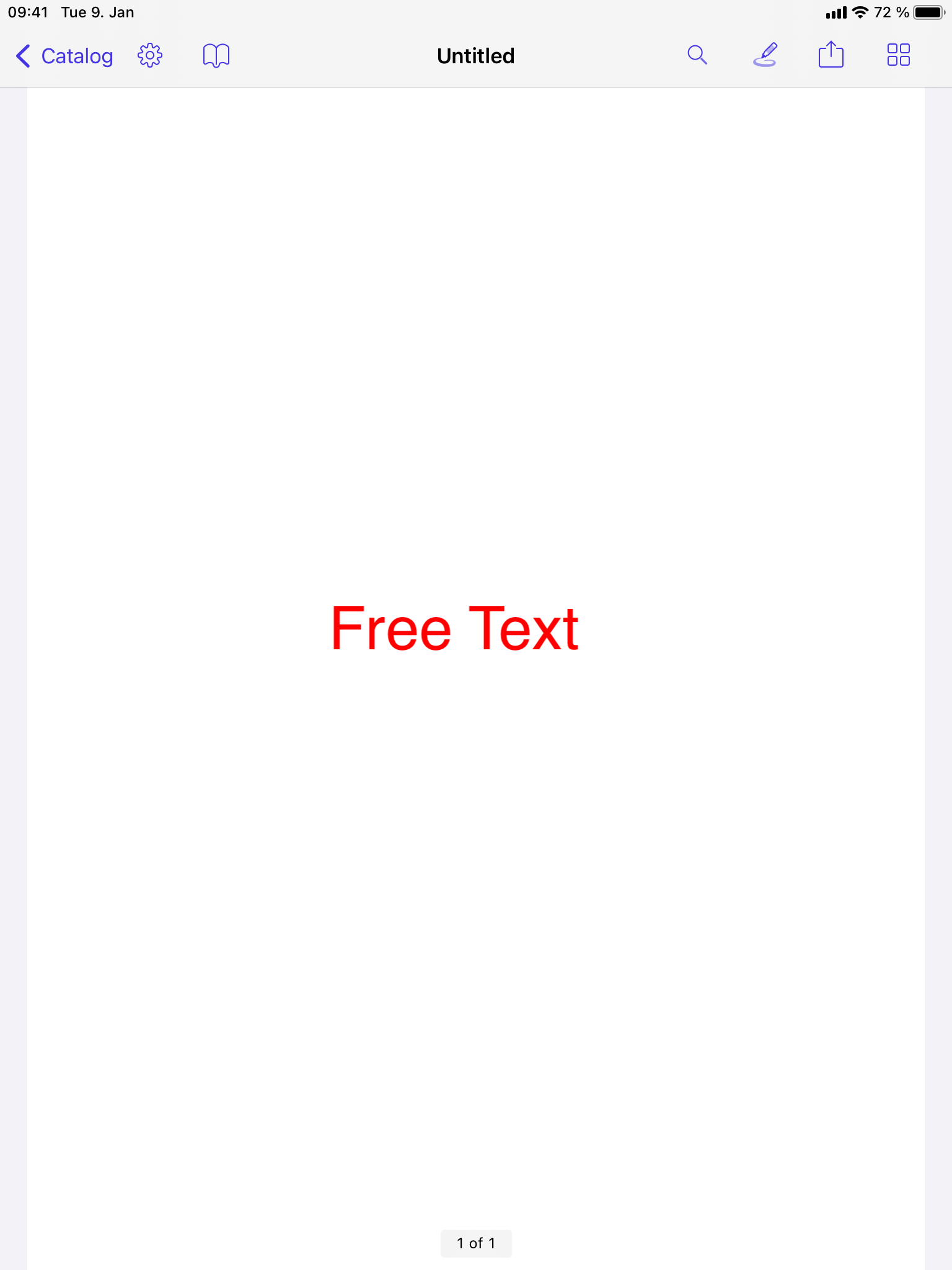 Nutrient free text annotation example
